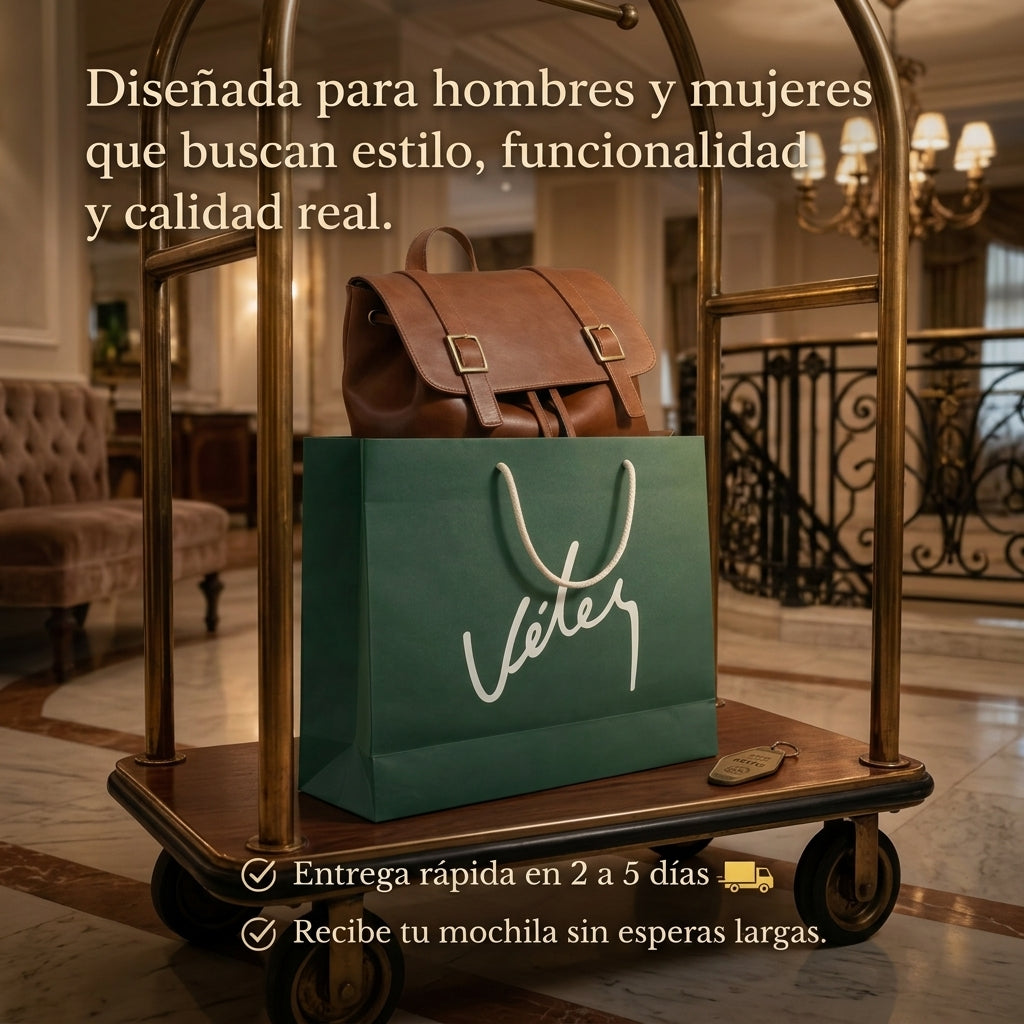 BOLSO CUERO PREMIUM VÉLEZ - Durabilidad 10 ãnos